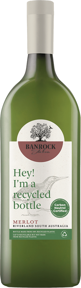 afbeelding-Banrock Station Merlot 'Hey I'm a recycled bottle'