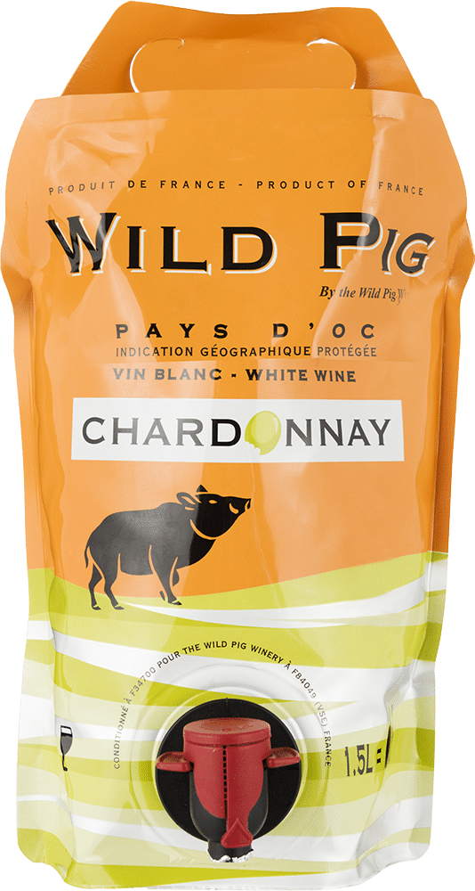 afbeelding-Wild Pig Chardonnay, 1,5 Liter Wine Pouch