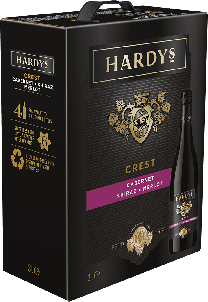 afbeelding-Hardy’s Cabernet Shiraz Merlot 'Crest' 3 Liter